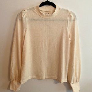 NEW! Madewell- Mock Neck, Puff Sleeve Sweater